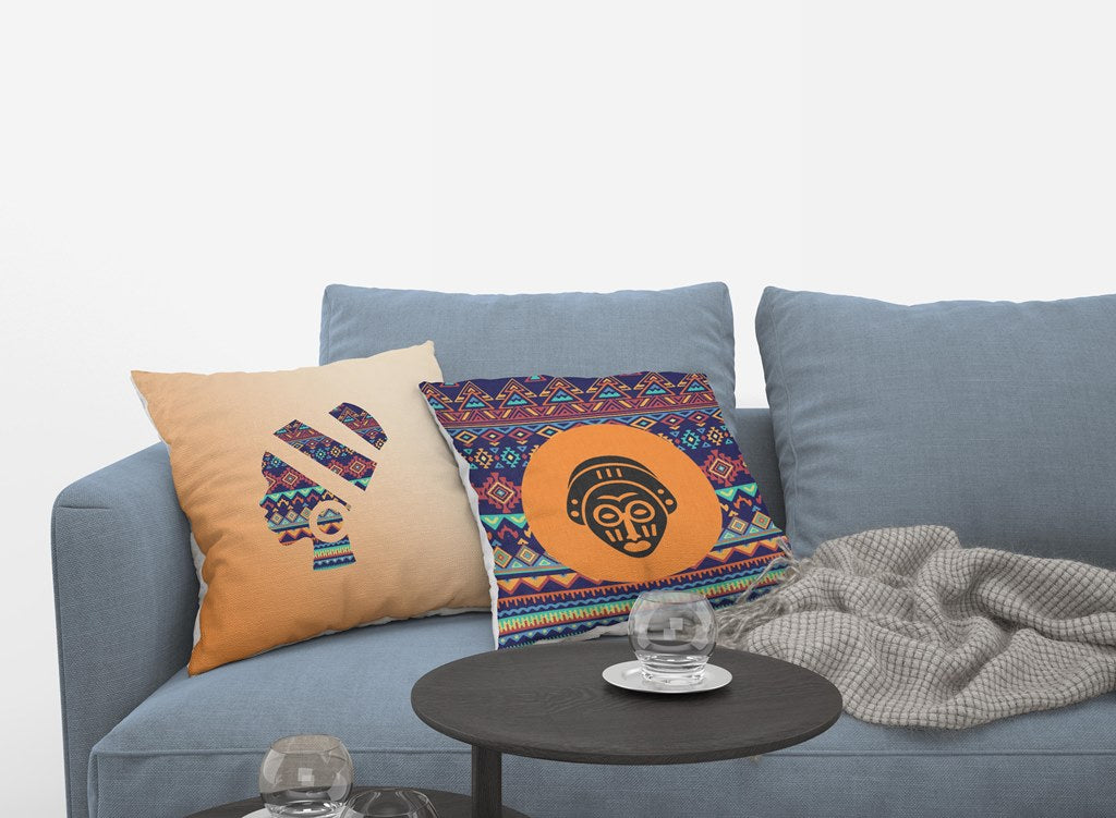 4 housses de coussin African, 40*40cm