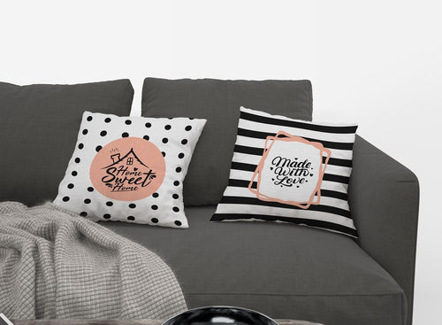 4 Housses de coussin Home Sweat Home, 40*40cm