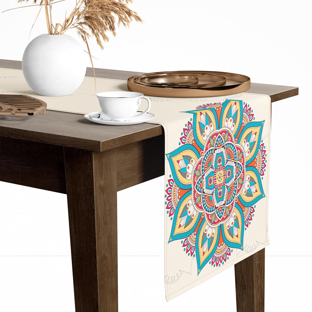 Chemin de Table Imprimé Géométrique 45/150 cm