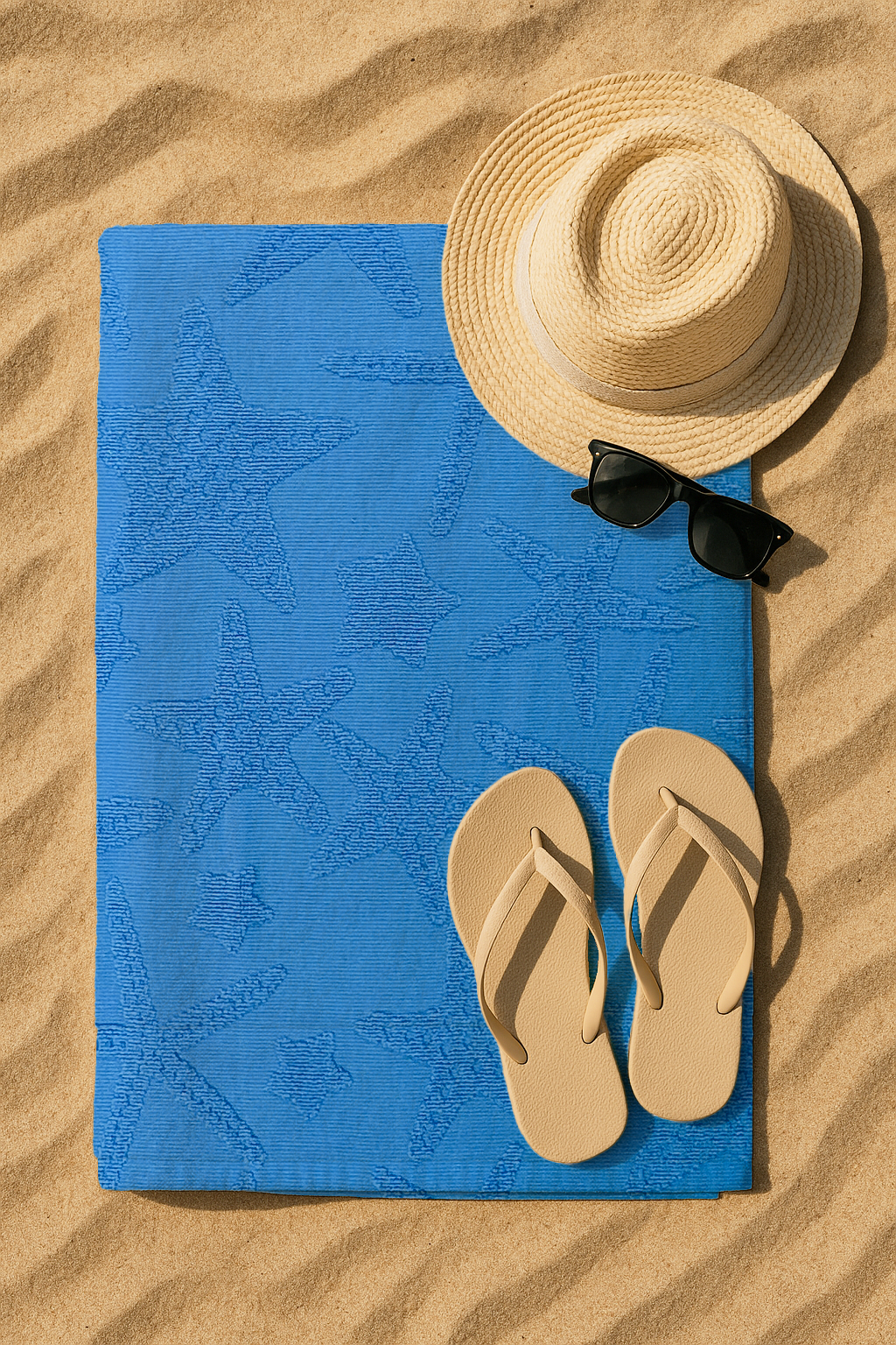 Serviette bleu 70 * 150cm