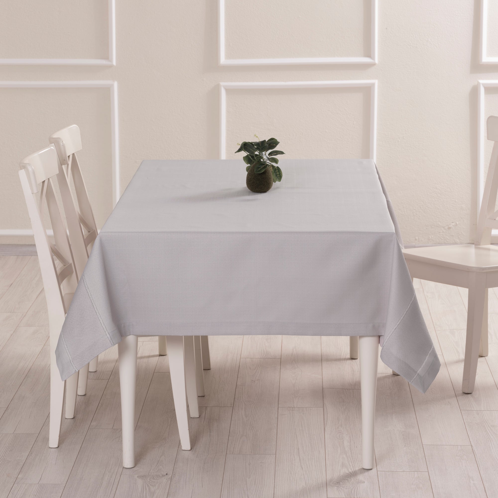 Nappe de table rectangulaire Nora Gris – 160×220 cm