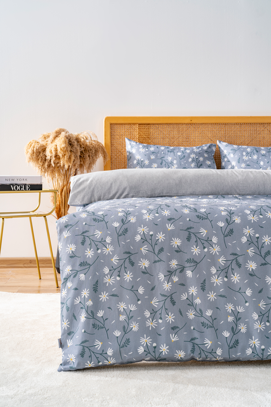 Ensemble de housse de couette double Gri papatyalar