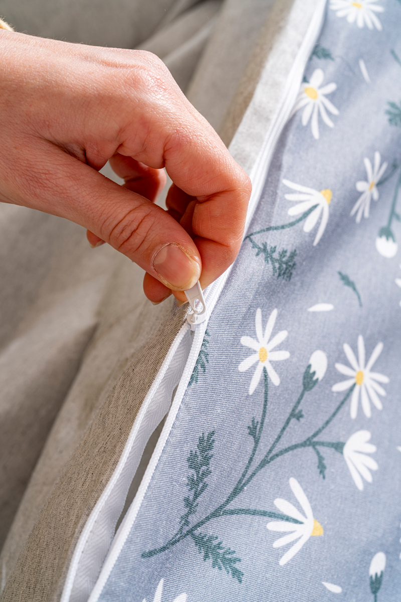 Ensemble de housse de couette double Gri papatyalar