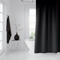Rideau de Douche Noir Imperméable 180 * 200cm