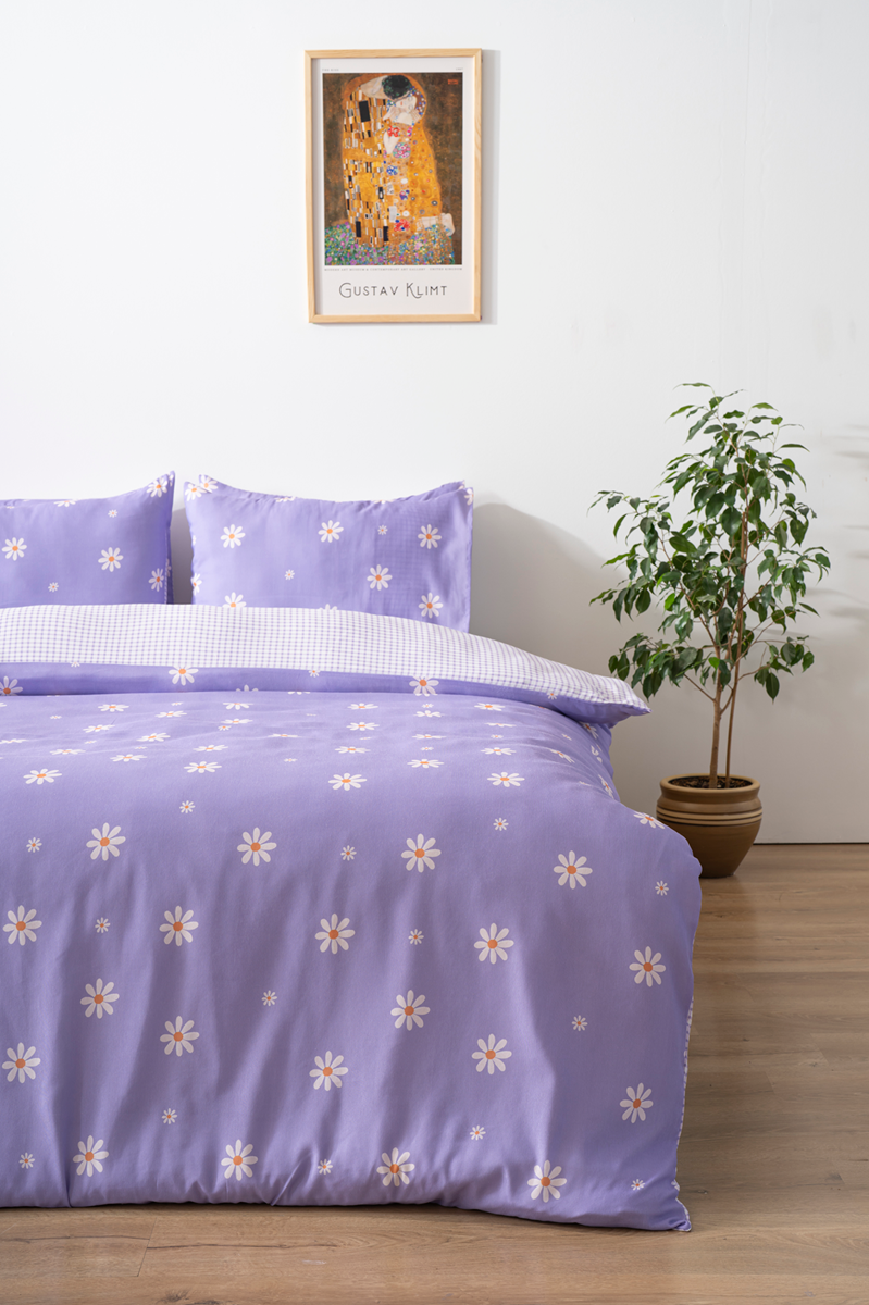 Ensemble de housse de couette double mor papatya