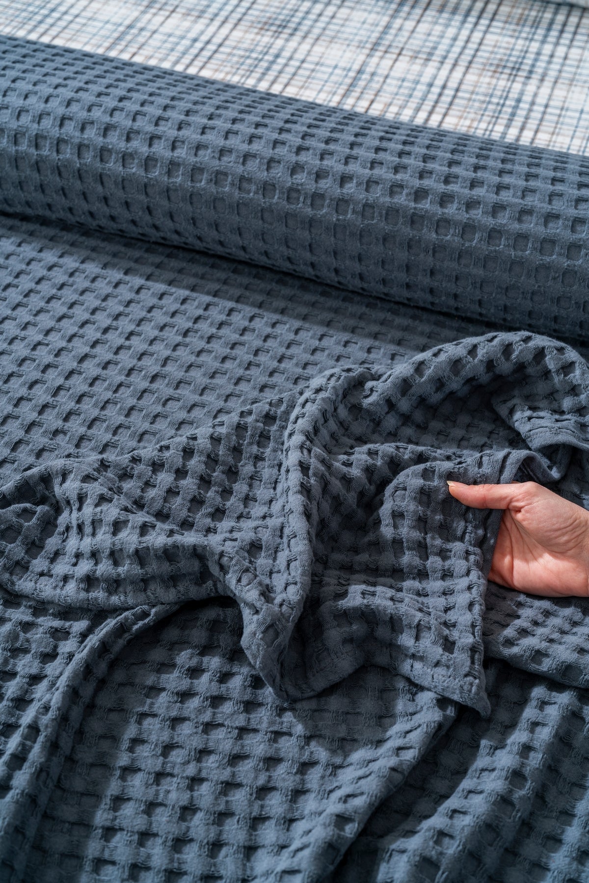 Parure de Piqué en Coton – 4 Pièces | Design Naturel & Moderne