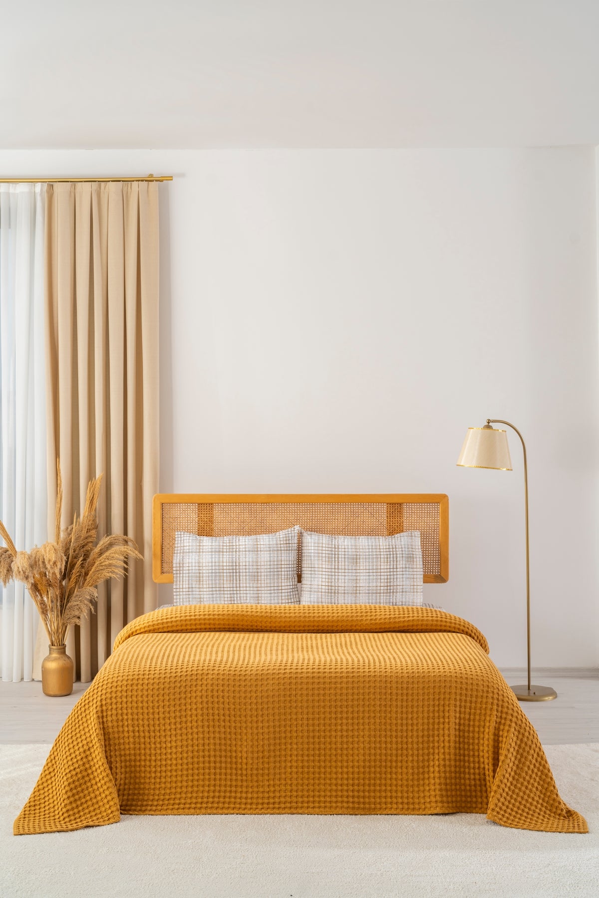 Parure de Piqué en Coton – 4 Pièces | Design Naturel & Moderne