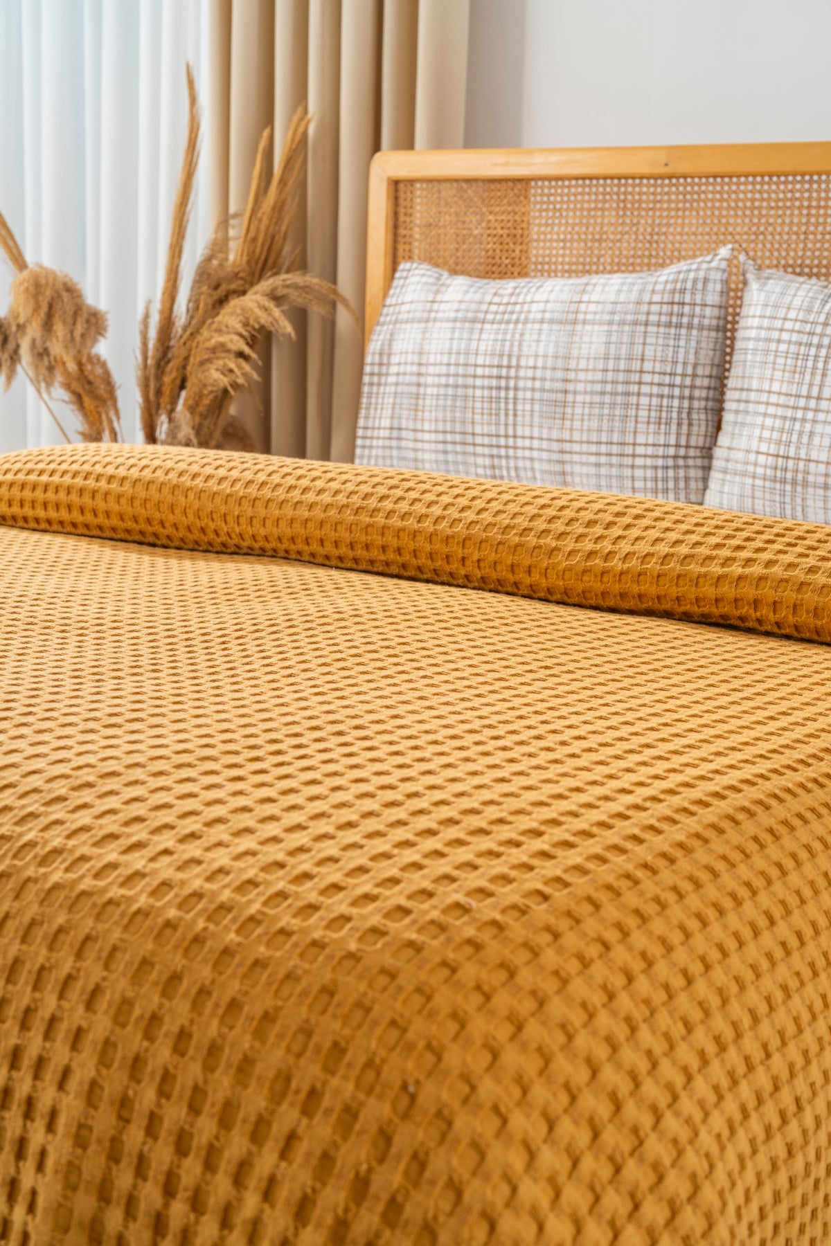 Parure de Piqué en Coton – 4 Pièces | Design Naturel & Moderne