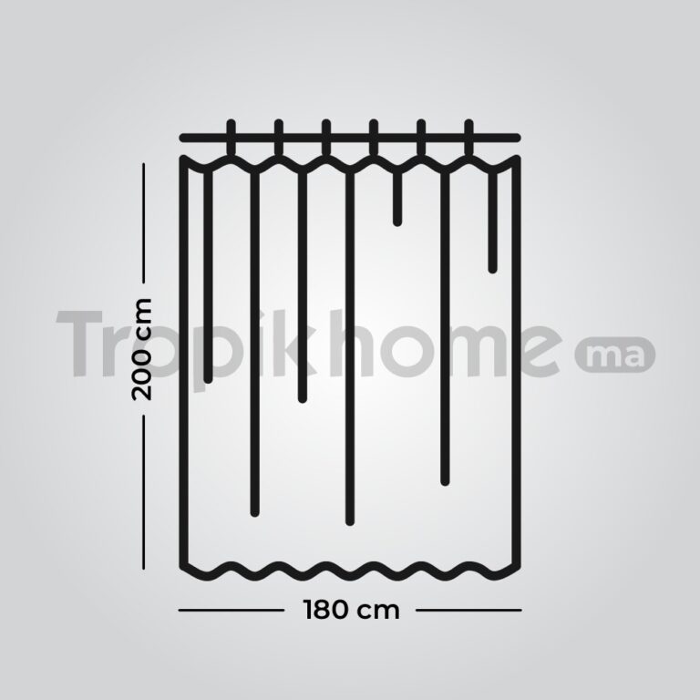 Rideau de Douche Phantom Imprimé Imperméable 180 * 200cm