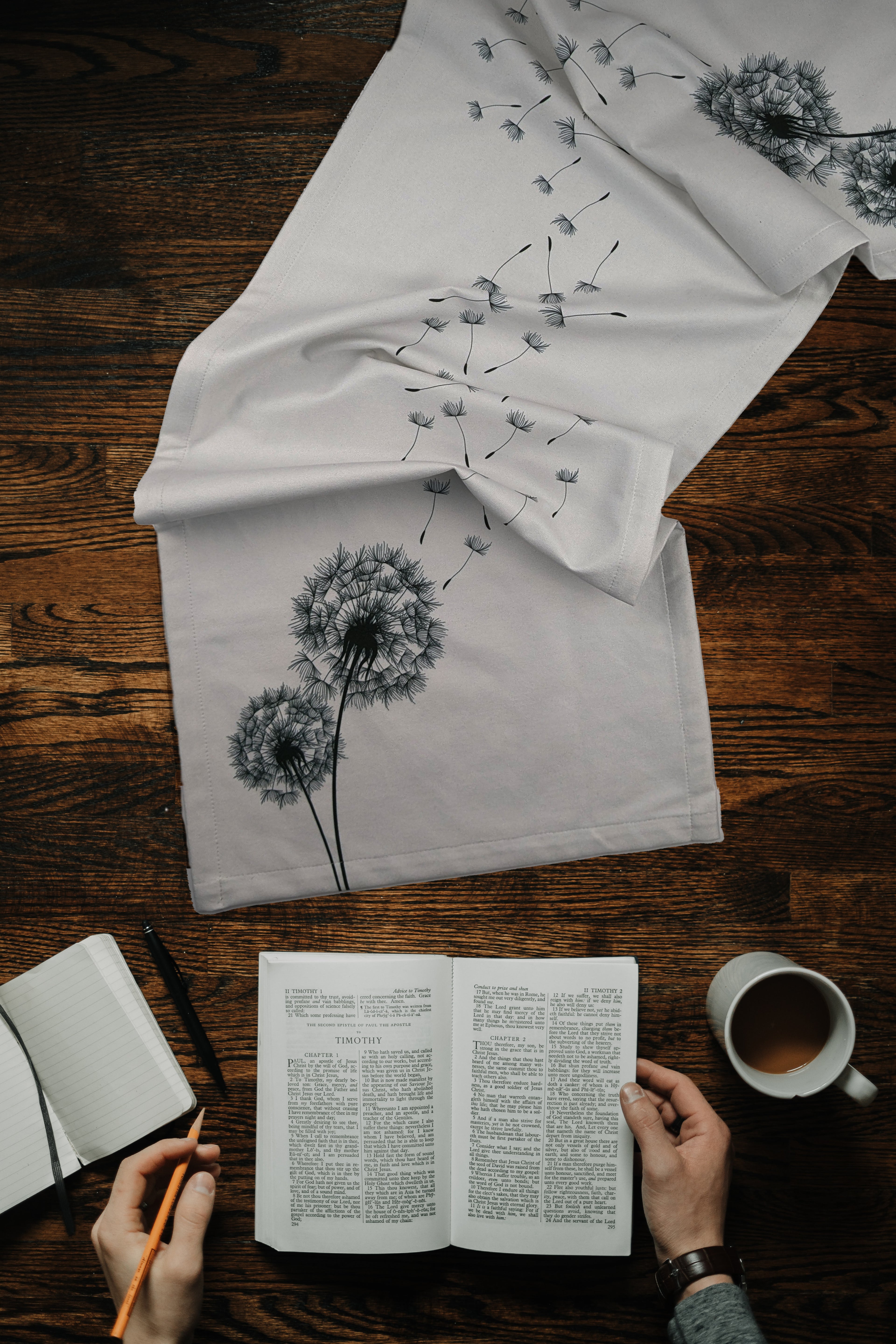 Chemin de Table Imprimé Dandelion 45/150 cm