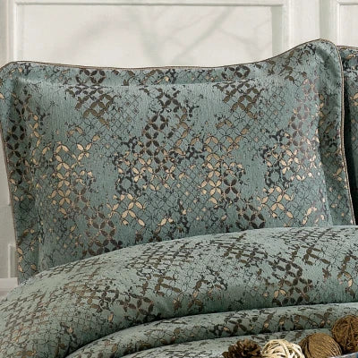 Couvre-Lit ANNA turquoise 4 pièces