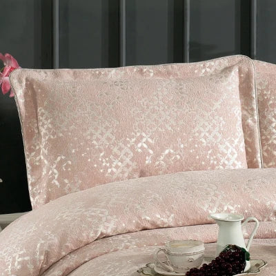 Couvre-Lit ANNA saumon 4 pièces