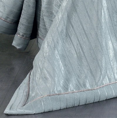 Couvre-Lit DECO turquoise 4 pièces