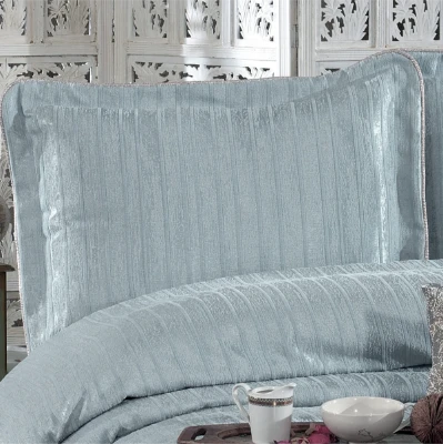 Couvre-Lit DECO turquoise 4 pièces