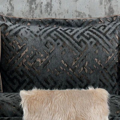 Couvre-Lit  DIAMON gris anthracite 4 pièces