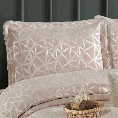 Couvre-Lit ELIZ  saumon 4 pièces