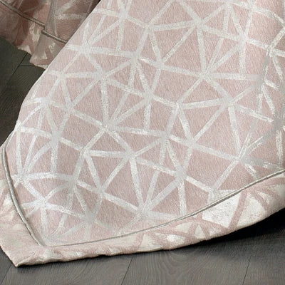 Couvre-Lit ELIZ  saumon 4 pièces