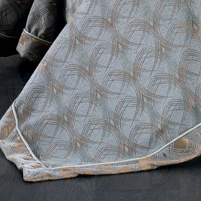 Couvre-Lit Podyum gris 4 pièces