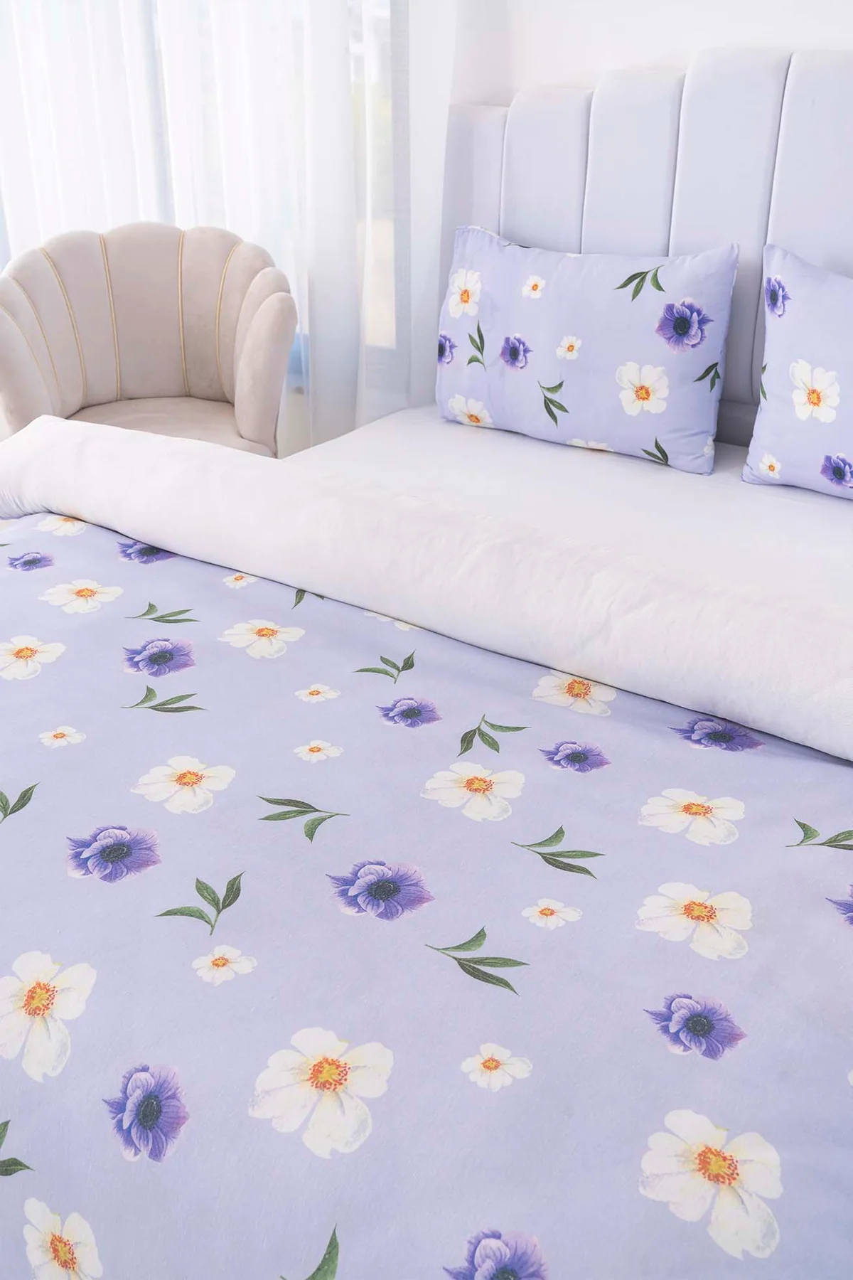 Ensemble de housse de couette double kır çiçekleri