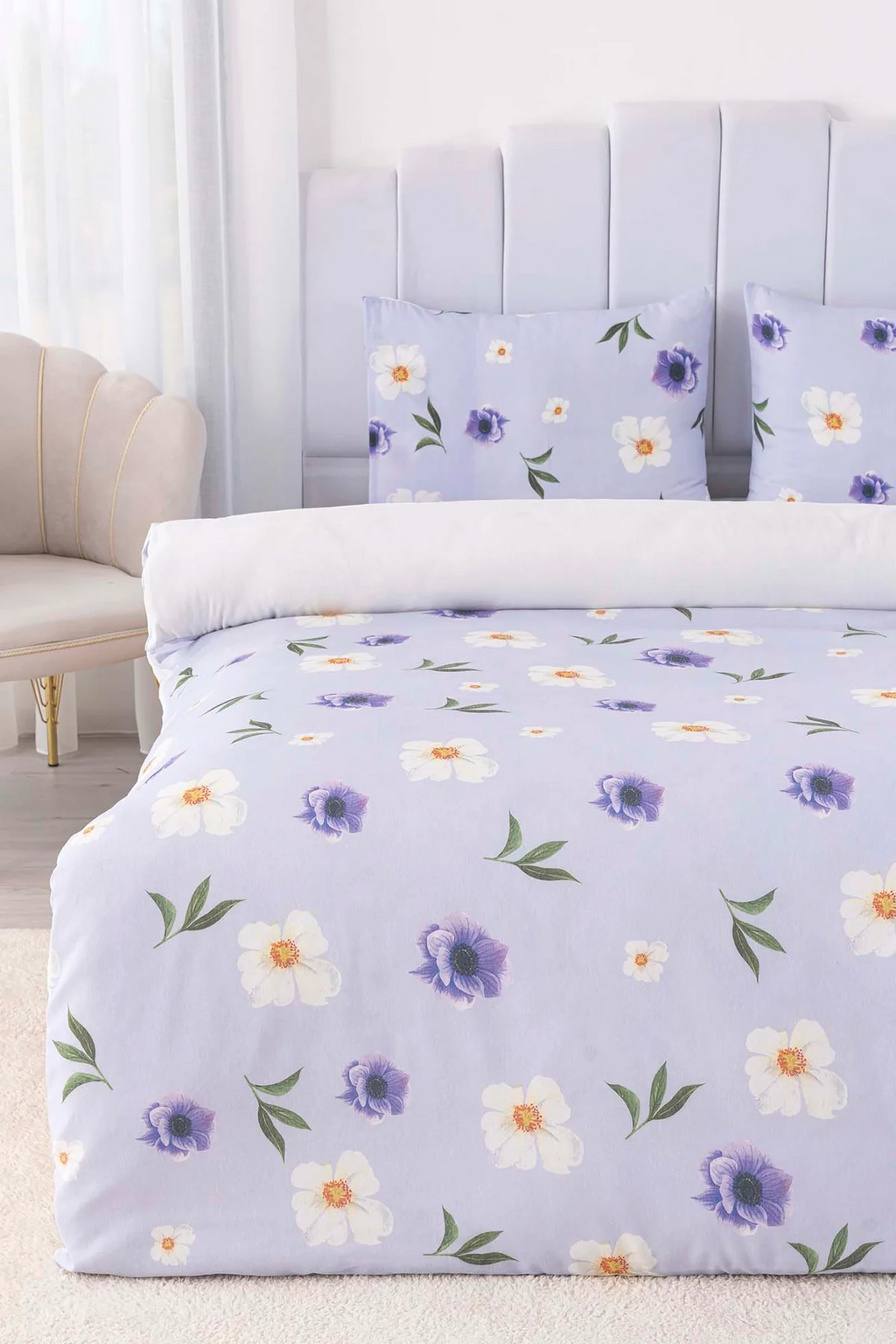 Ensemble de housse de couette double kır çiçekleri
