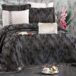 Couvre-Lit STELLA Gris anthracite 7 pièces