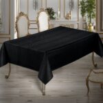 Nappe de table rectangulaire colber 150/220cm noir